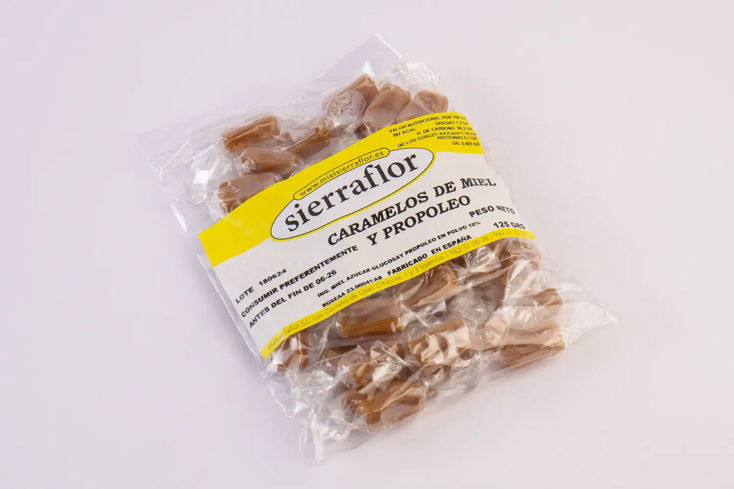 CARAMELOS CON MIEL Y PROPOLEOS