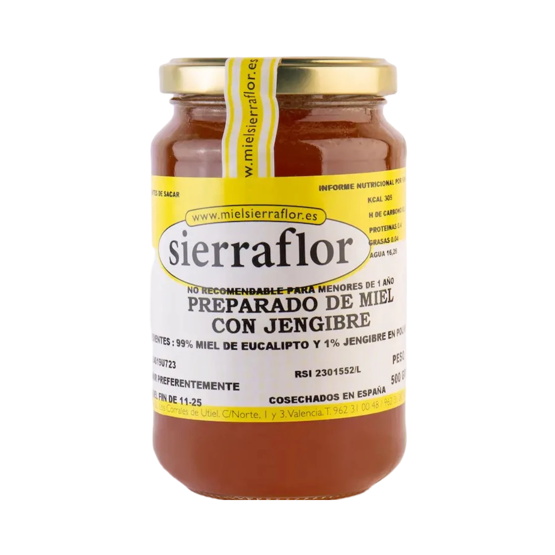 PREPARADO DE MIEL CON JENGIBRE