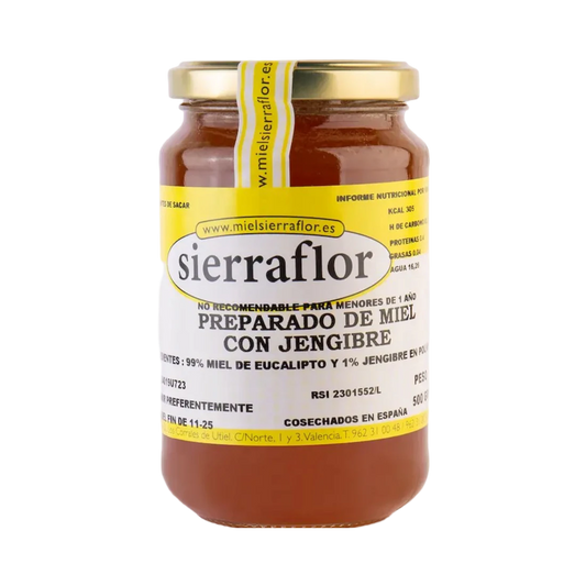 PREPARADO DE MIEL CON JENGIBRE